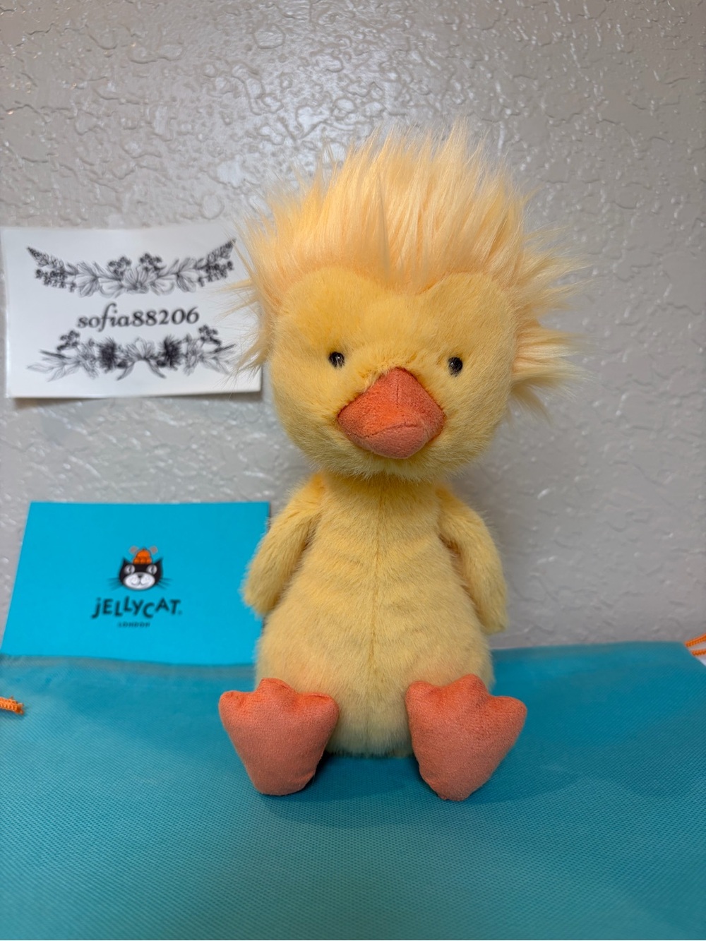 Jellycat Authentic Dorit Duckling Plush – NWT &Dust Bag Free Official postcard